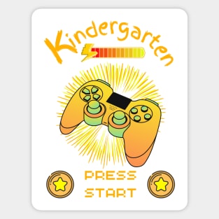 Kindergarten Press Start - Game Controller White Sticker